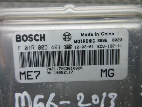 MG 6 SE GT 2012 1,8 motor turbo gasolina ecu F01R00D491 - Imagen 8 de 8