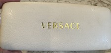 Versace Hard Shell Glasses Eyeglasses Sunglasses Case Clamshell White