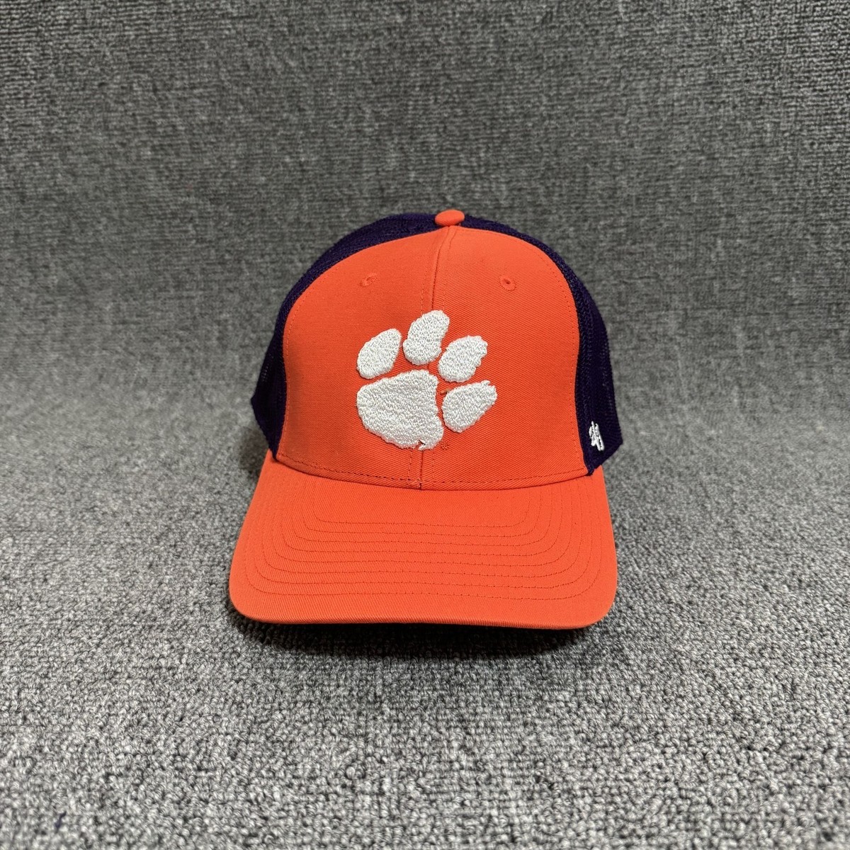 '47 Brand Clemson Tigers Trucker Snapback Orange Purple Curved Brim Hat