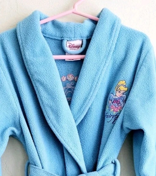De colección Disney Princesa Cenicienta Bata Niñas Talla 6 Vellón Albornoz Cuento de Hadas Sueños Foto 2 de 4