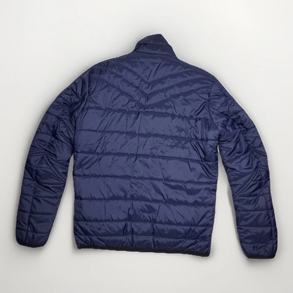 Y2K Diesel W-Izumo Plumón Acolchado Estilo Motociclista Chaqueta Azul Para Hombre Talla Pequeña Talla S Foto 2 de 4