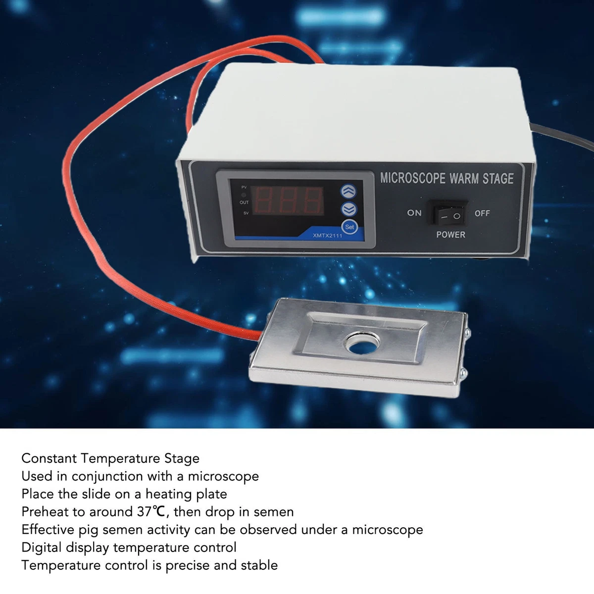 Microscope Temperature Control Stage Digital Heating Plate For Lab Use