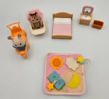Calico Critters Baby Nursery and play set Lot Sylvanian Family
