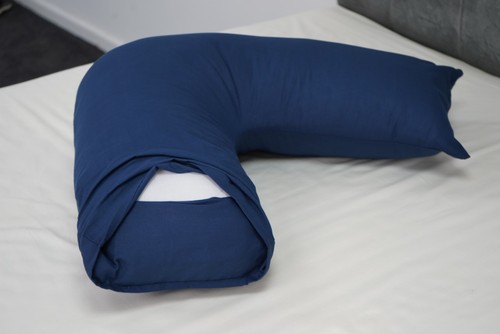V Shaped Pillowcase Polycotton Orthopedic Back Neck Support V Covers (Pack of 2) - Picture 36 of 84