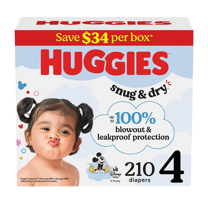 S Size 3-7 Fragrance Free Leak Lock Disney Designs