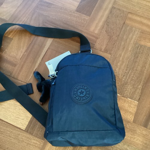 Zaino piccolo Kipling blu navy zaino borsetta blu navy nuovo prezzo di listino £99 nuovo