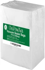 200 Quart Size 8" X 12" Vacuum Sealer Bags with BPA Free and Heavy Duty,Great fo