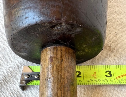 Antique Stonemason / Sculpting Lignum Vitae Wooden Mallet / 2 Lbs. - Picture 12 of 12