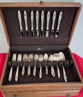 Romance Rose by International Sterling Silver Flatware Set Service For 8+