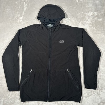 686 Performance Dry Hoodie Men L Black Full Zip Pockets Thumb Hole Fleece Sherpa