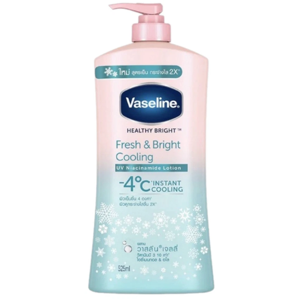 Vaseline Healthy Bright Fresh & Bright Skin -4°c Cooling Lotion 500 ml. 3 Pack - Image 2 of 4