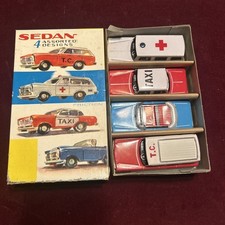 Vintage Tin Friction SEDAN CARS Made in China MF 946 4 Types