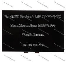 For ASUS Zenbook 14X OLED Q420VA 2.8K 120Hz LCD Assembly Display Touch Screen