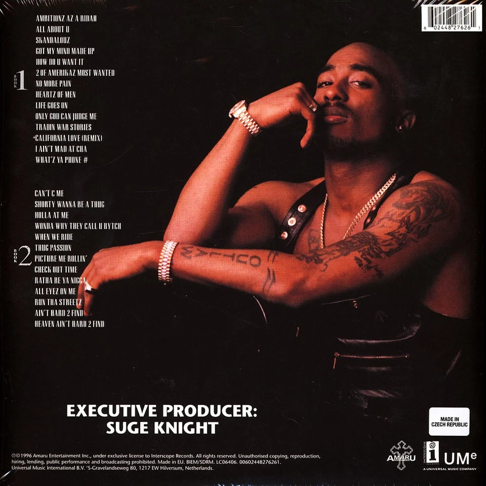2Pac - All Eyez On Me (Vinyl 4LP - 1996 - EU - Reissue) - Bild 2 von 3
