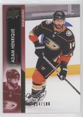 2021-22 Upper Deck Series 1 Exclusives 54/100 Adam Henrique #4 0o5t