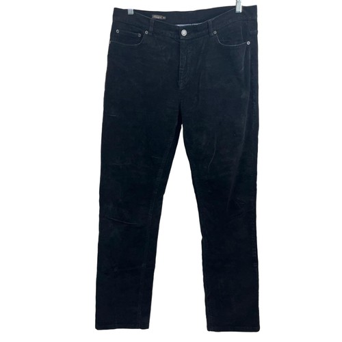 J McLaughlin Herren schwarz gerades Bein 5 Pocket Cordhose Größe 36 - Bild 1 von 10