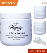 Silver Foam Silverware Polish and Tarnish Remover 19 oz Quick Cleaning