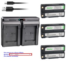 Kastar Battery Dual Charger for D-Li1 Ei-D-Li1 Trimble 52030 Trimble 54344
