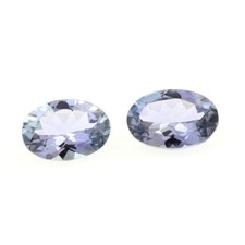 0.85 cts LOT DE 2 TANZANITE BLEU . IF Tanzanie, Afrique.