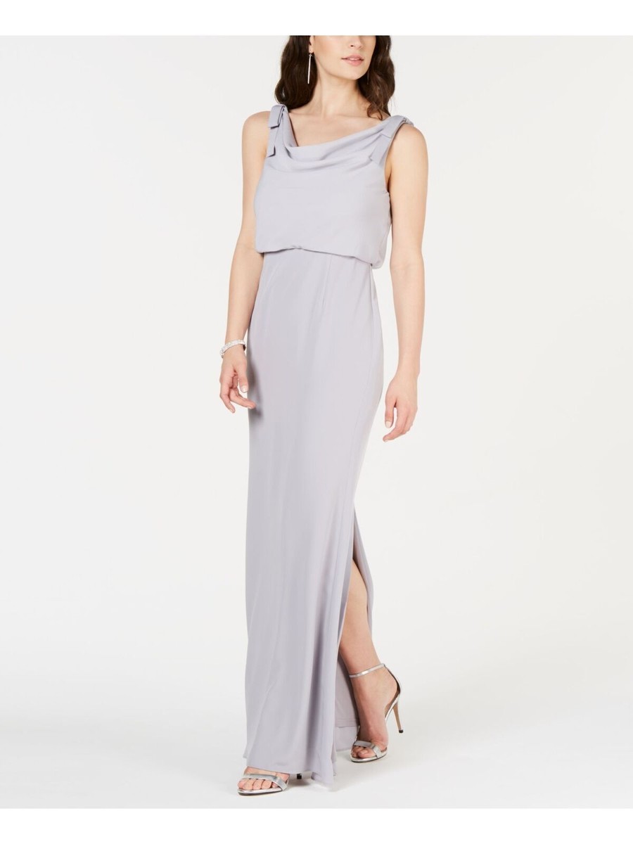 slim fit dress slacks Adrianna Papell Platinum Bridesmaid Dress 40218