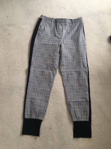 3.1 Philip Lim checked jogger style trousers sz US 8 UK 12