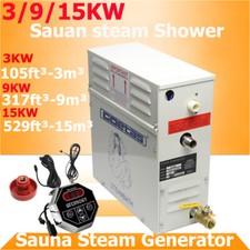 3-9KW Steam Generator Home Steam Machine Sauna Bath SPA Steam Shower 220V/240V