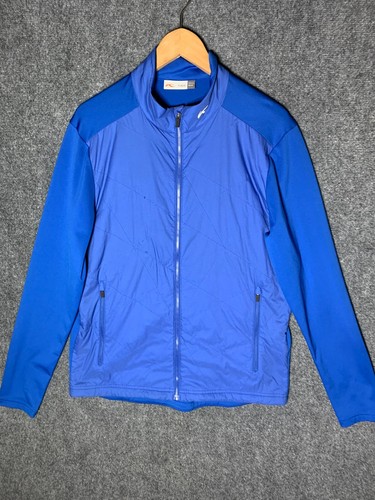 KJUS Jacket Blue Men's 50M Golf Retention Full-Zip Pockets Long Sleeve - Picture 3 of 17