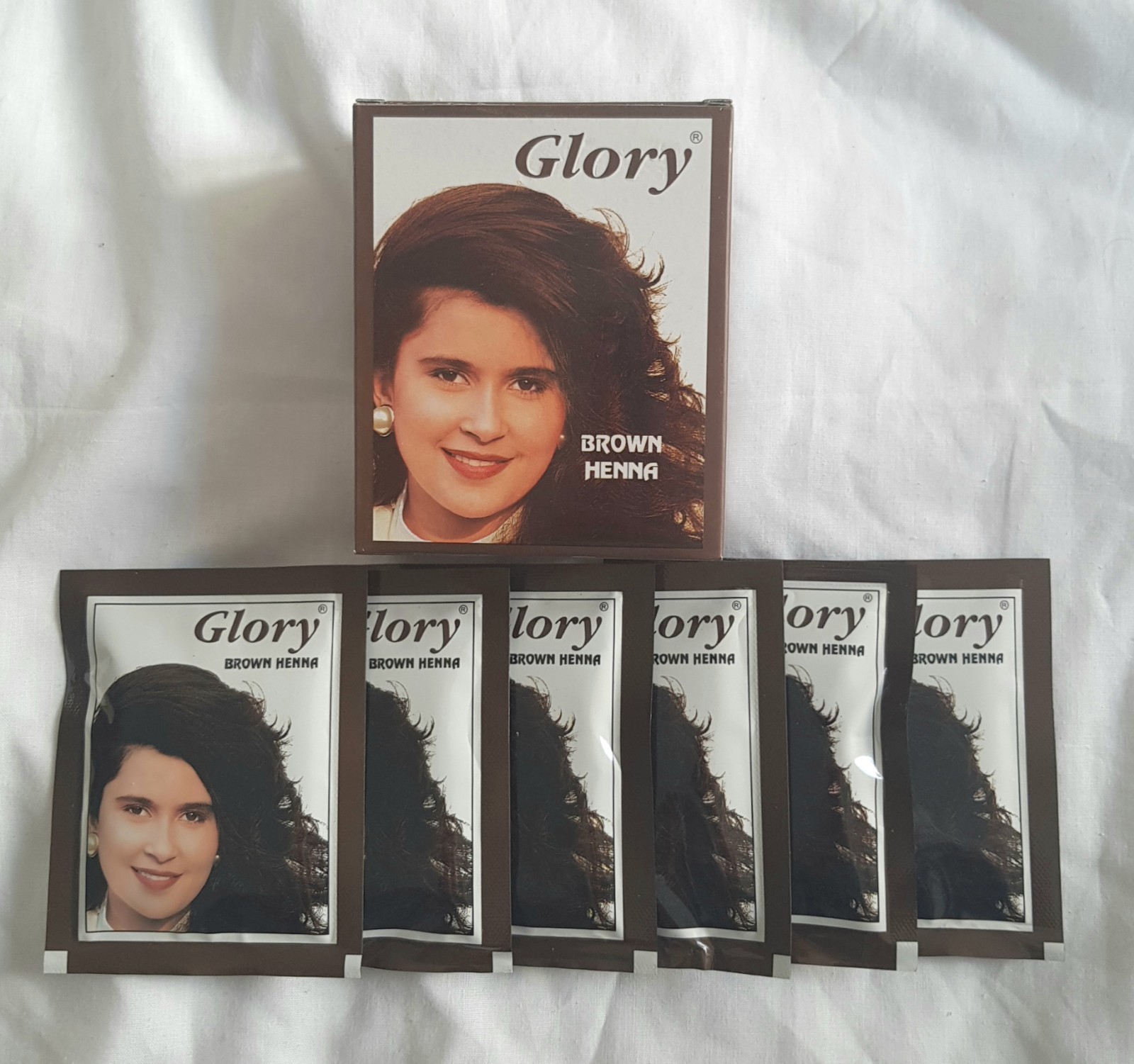 BROWN GLORY HENNA HAIR DYE 60g (6x10g Sachets) eBay