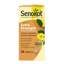 Senokot Extra Strength Natural Vegetable Laxative for Gentle  Assorted Sizes 