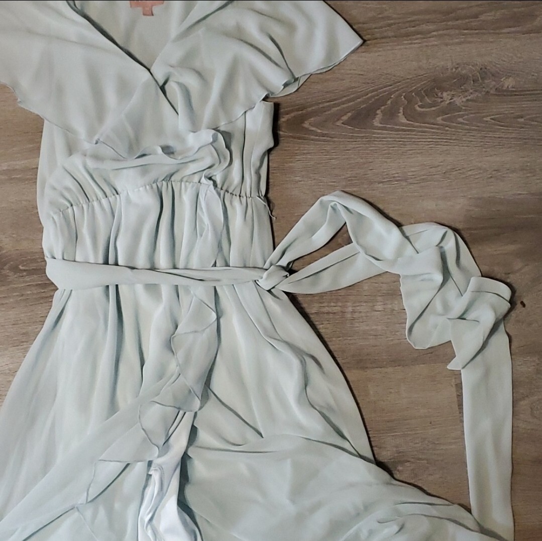 knee length dresses for ladies Reese Ruffle Dress ~ Dusty Blush Crisp  Show Me Your Mumu
