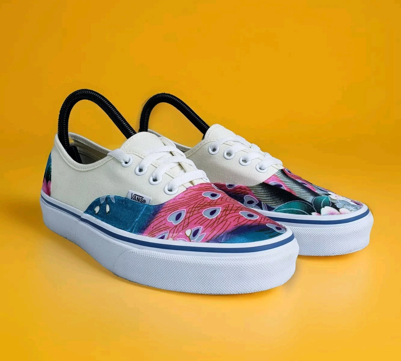 Vans Authentic Lo Pro kimono geisha su misura seta donna taglia 7 5 floreale 1 di 1