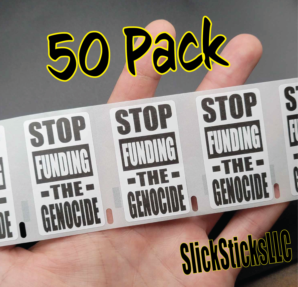 Stop Funding Terrorism Sticker Packs (10-100) No More - Foto 5