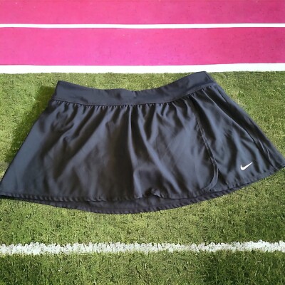 Nike Plus Size Dry Fit Club Tennis Skort Size 1X Black Built In