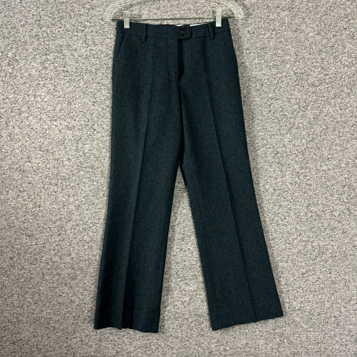 Etro Men's Size 36 Green Wool Blend Straight Leg Dress Pants