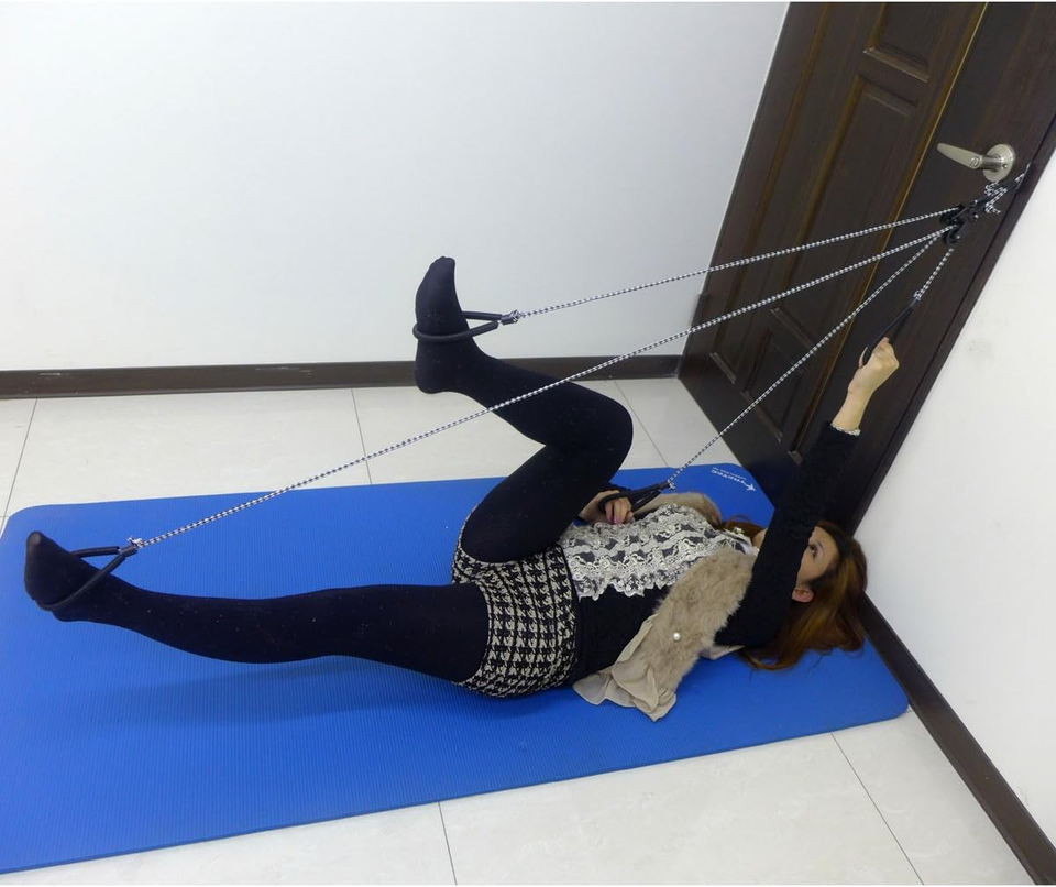 Fitness Pilates Door Knob Rope Exerciser eBay