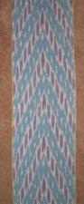 11 Yard HAND MADE UZBEK Natural 100 COTTON IKAT FABRIC 8951