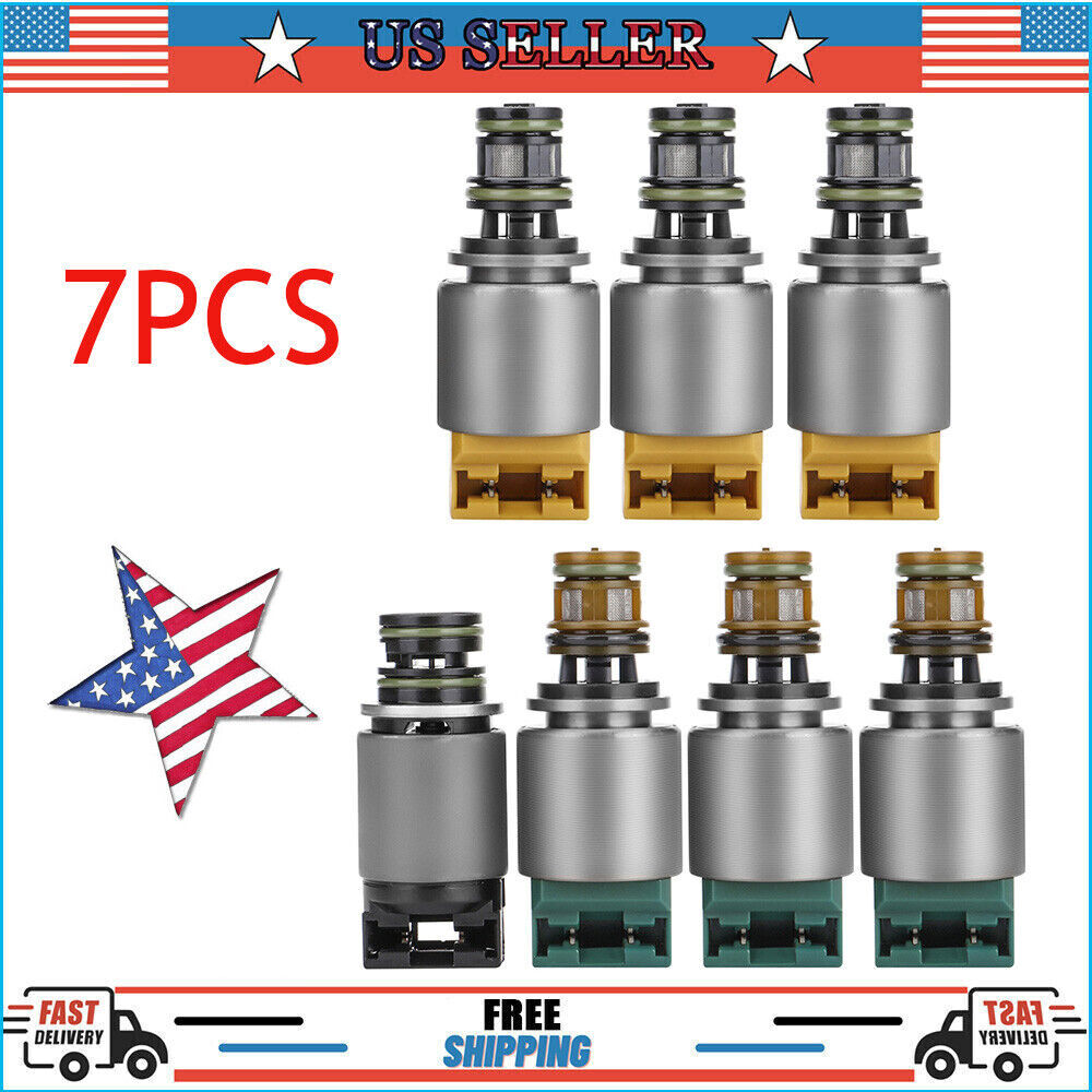 7x Transmission Shift Solenoid kit for Audi BMW Aston Martin 6HP19 6HP21 6HP28