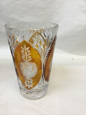 Crystal vase, Huta Szkła Julia, Poland, 1960s 7   * READ*