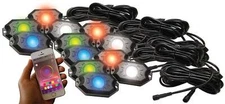 Race Sport RS12PRGBW 12-POD RGBW Hi-Power Rock Light Complete Kit