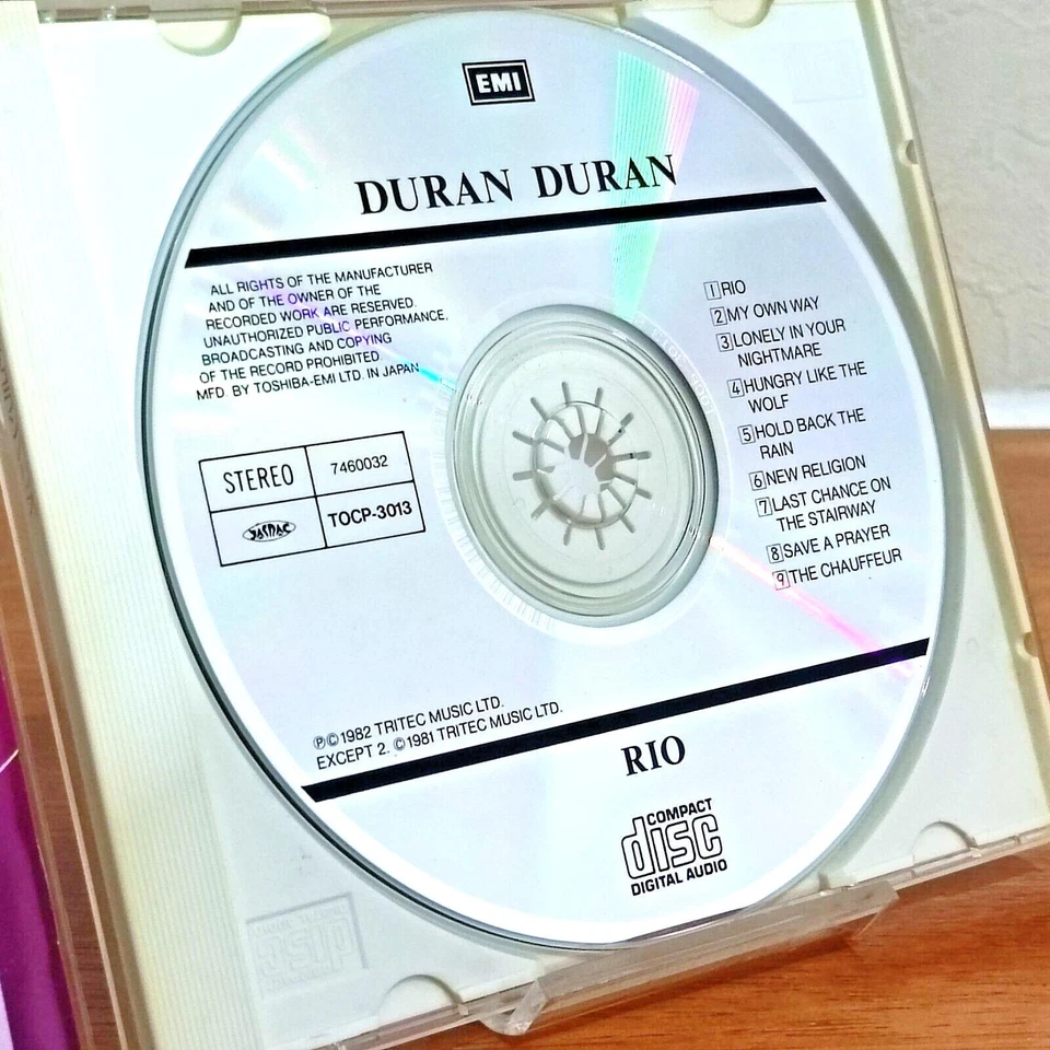 DURAN DURAN - RIO CD Japan Import Foto 3 de 4
