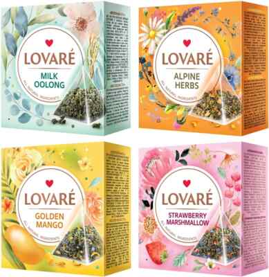 LOVARE Tea - Lovare Чай в Пирамидках - Ловаре Чай Aссорти Lovare Tea Pyramids