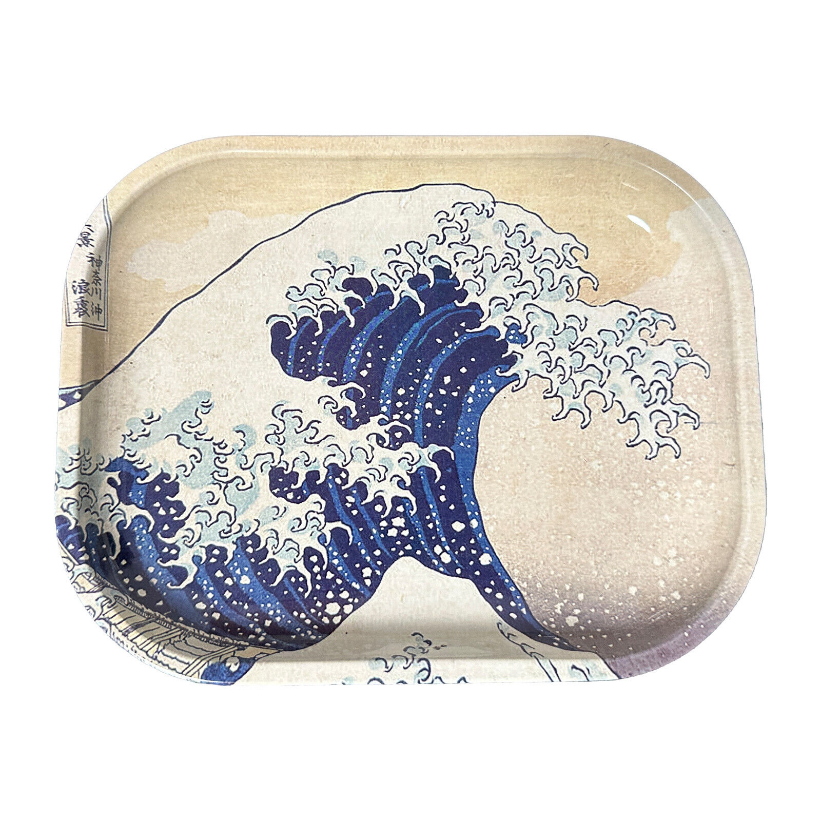 Rolling Tray 5.5 x 7 Metal Ashtray Tobacco Smoke Accessories Great Wave. Available Now for 7.99