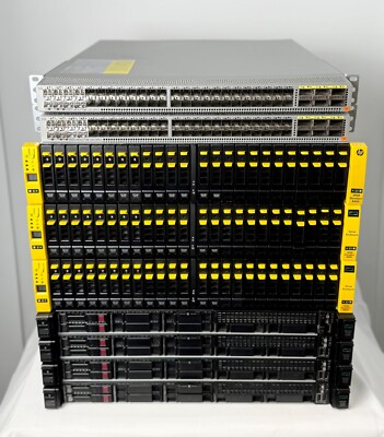 HPE 3PAR 8450 100TB SSD 4x DL360 Gen10 160 Kerne 2TB RAM 10Gbit iSCSI Server SAN