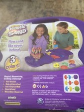Kinetic Sand, Sandwhirlz Playset with 3 Colors of Kinetic Sand