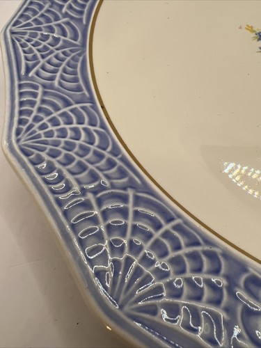 National Brotherhood Operative Potters Royal Gold Trutone Blue O10 Platters Two - Picture 18 of 24