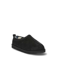 Wonder Nation Slipper Boy's Size 5-6 Toddler Black Cozy Slip-on --25-336--