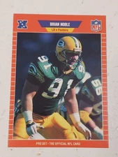 Brian Noble Green Bay Packers 1989 Pro Set Card #135