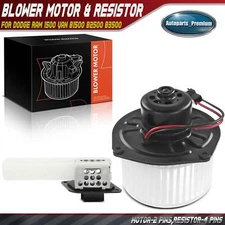 Front HVAC Blower Motor & Resistor Kit for Dodge Ram 1500 Van B1500 B2500 B3500