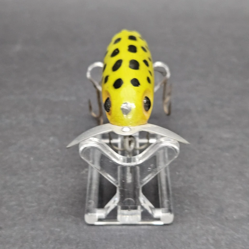 Señuelo de colección Fred Arbogast JITTERBUG Green Frog 2 1/4" Topwater/Surface Fshing Foto 2 de 4