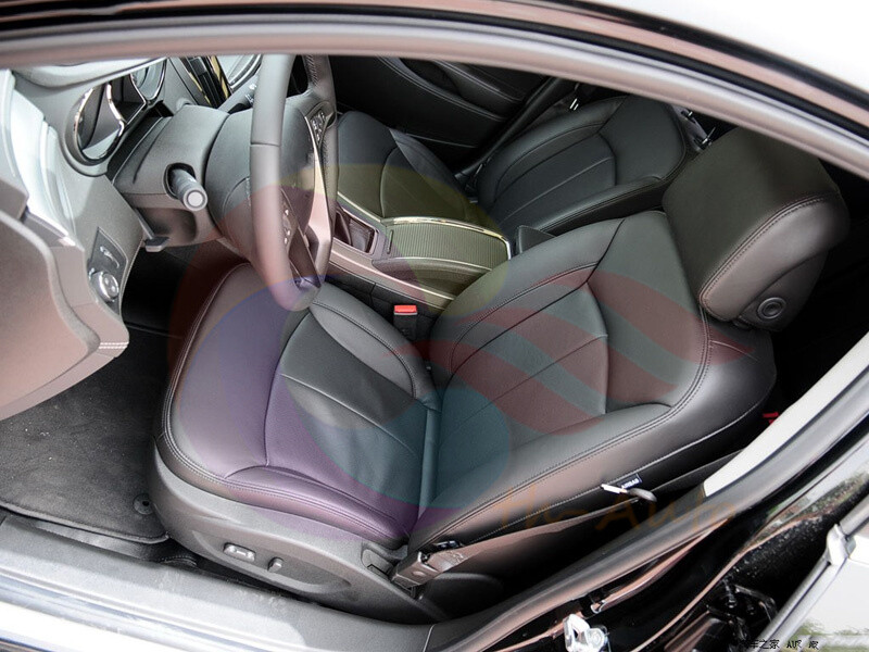 Black Center Console Roller Blind Cover + Chrome Trim For Buick